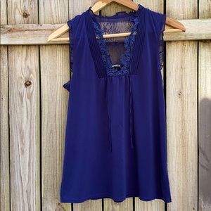EUC Navy Express Blue Lace Express Tanktop